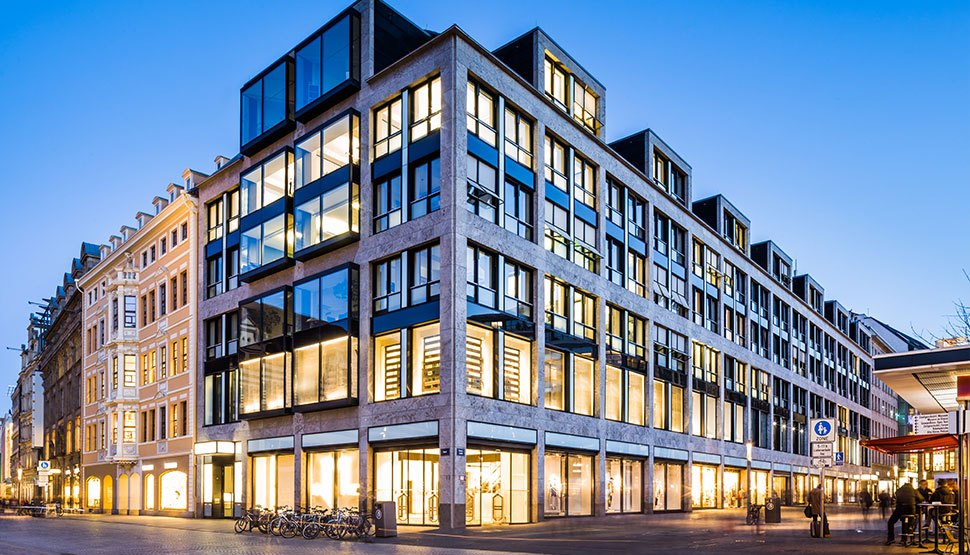 Glass window building