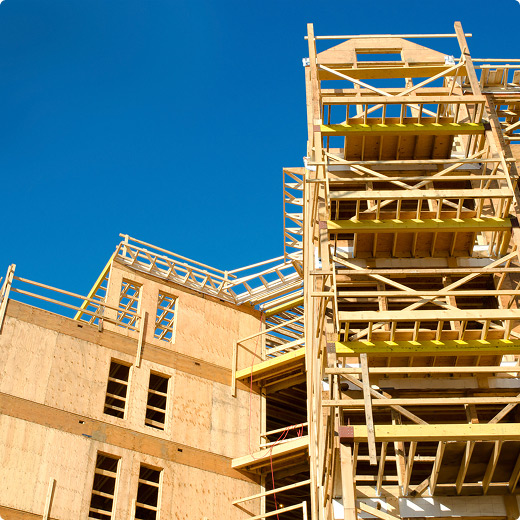 Condominium in construction