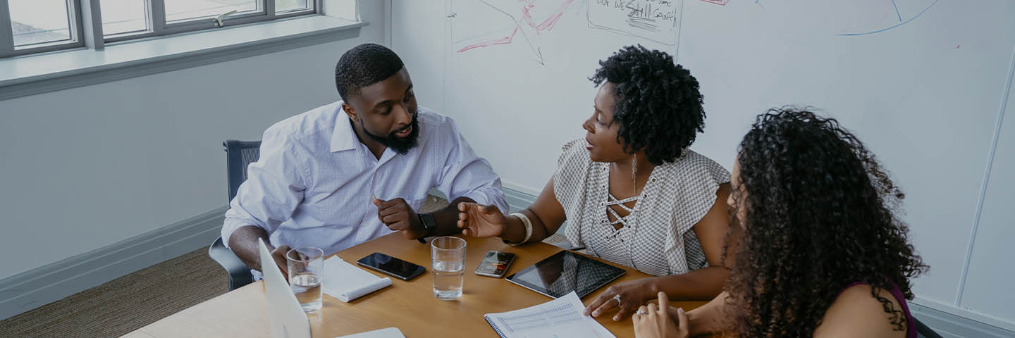 High-angle-view-of-business-people
